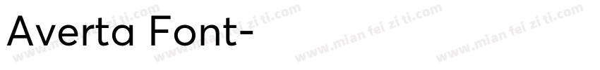 Averta Font字体转换